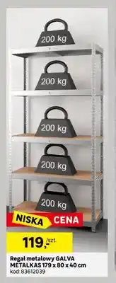 Leroy Merlin Regał metalowy Galva Metalkas 179x80x40 cm oferta