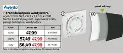 Leroy Merlin Front do korpusu wentylatora szary Awenta oferta