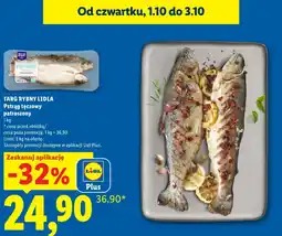 Lidl Pstrąg tęczowy Targ rybny Lidla oferta