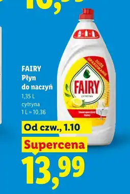 Lidl Płyn do naczyń Fairy oferta