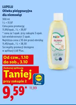Lidl Oliwka do ciała Lupilu oferta