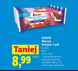 Lidl Kanapka mleczna Kinder oferta