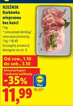 Lidl Karkówka Rzeźnik oferta