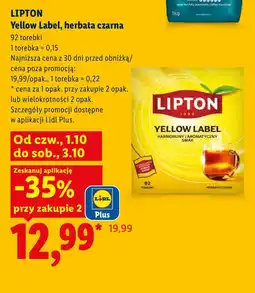 Lidl Herbata Lipton oferta