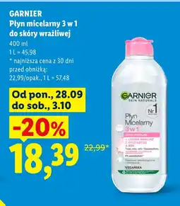 Lidl Płyn micelarny Garnier oferta
