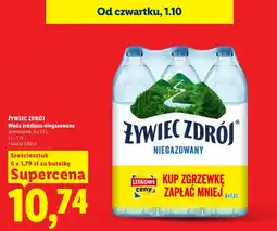 Lidl Woda niegazowana Żywiec zdrój oferta