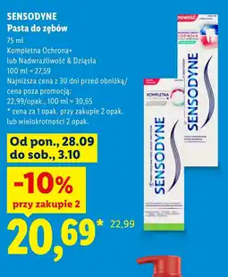 Lidl Pasta do zębów Sensodyne oferta