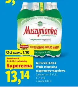 Lidl Woda mineralna Muszynianka oferta
