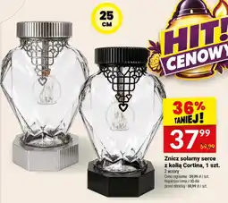 Twój Market Znicz solarny serce z kolią Cortina oferta