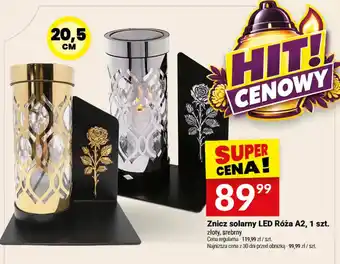 Znicz solarny LED Róża A2