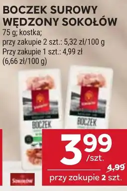 Stokrotka Boczek Surowy Wędzony Sokołów oferta