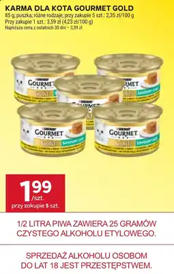 Stokrotka Karma dla kota Gourmet Gold oferta