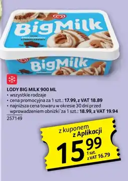 Selgros Lody Big Milk oferta