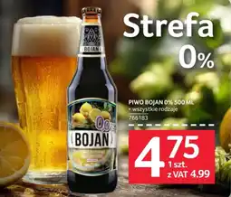 Selgros Piwo Bojan 0% oferta