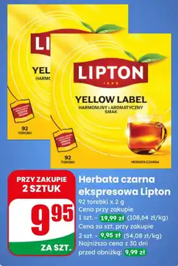 Dino Herbata czarna ekspresowa Lipton oferta