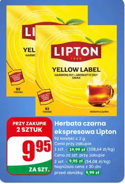 Dino Herbata czarna ekspresowa Lipton oferta