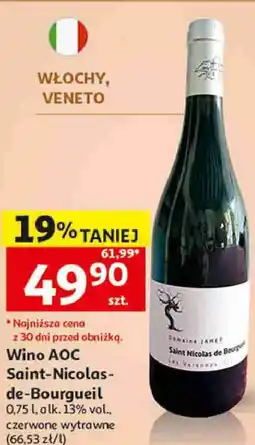 Auchan Wino AOC Saint-Nicolas-de-Bourgueil oferta