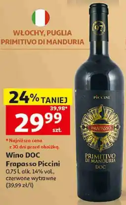 Auchan Wino DOC Frapasso Piccini Primitivo di Manduria oferta