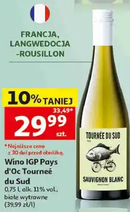Auchan Wino IGP Pays d'Oc Tourneé du Sud Sauvignon Blanc oferta