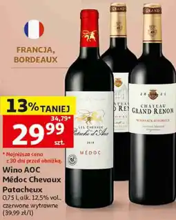 Auchan Wino AOC Médoc Chevaux Patacheux oferta