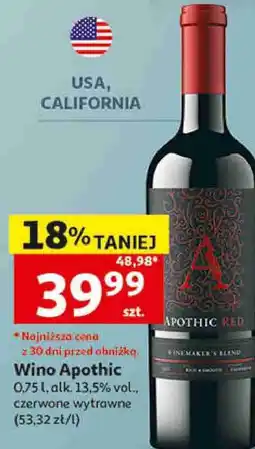 Auchan Wino Apothic oferta