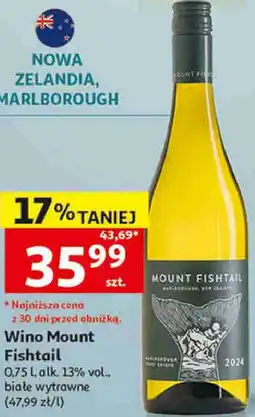 Auchan Wino Mount Fishtail Pinot Grigio oferta