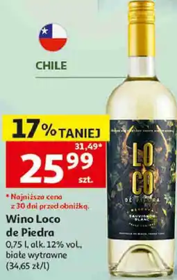 Auchan Wino Loco de Piedra Sauvignon Blanc oferta