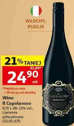 Auchan Wino Il Capolavoro Primitivo oferta
