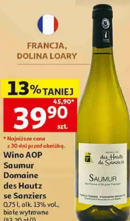 Auchan Wino AOP Saumur Domaine des Hauts se Sanziers oferta