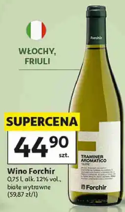 Auchan Wino Forchir Traminer Aromatico oferta