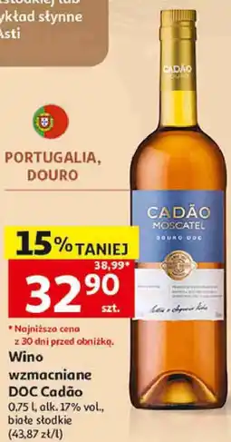 Auchan Wino wzmacniane DOC Cadão Moscatel oferta