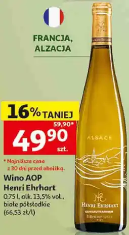 Auchan Wino AOP Henri Ehrhart Gewürztraminer oferta