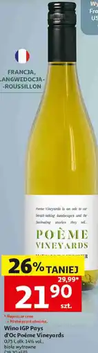 Auchan Wino IGP Pays d'Oc Poème Vineyards oferta