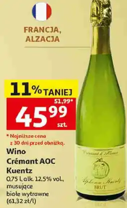Auchan Wino Crémant AOC Kuentz oferta