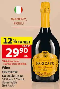 Auchan Wino spumante Ca'Delle Rose Moscato oferta