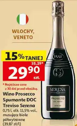 Auchan Wino Prosecco Spumante DOC Treviso Serena oferta