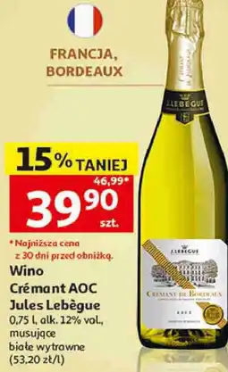 Auchan Wino Crémant AOC Jules Lebègue oferta