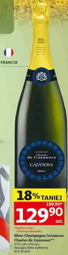 Auchan Wino Champagne Cazanove Charles de Cazanove oferta