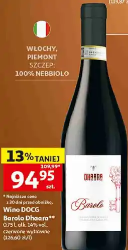 Auchan Wino DOCG Barolo Dhaara oferta