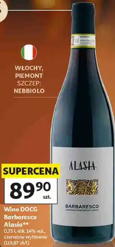 Auchan Wino DOCG Barbaresco Alasia oferta
