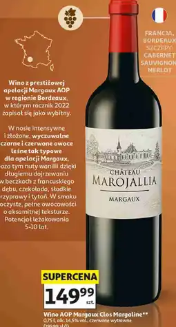 Auchan Wino AOP Margaux Clos Margaline oferta