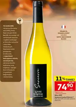 Auchan Wino wytrawne białe Sancerre Louise D'Artois oferta