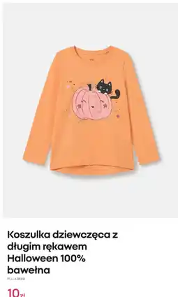 Pepco Koszulka dziewczęca z długim rękawem Halloween 100% bawełna oferta