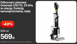 Biedronka Odkurzacz pionowy Greenote GSC70, 23 kPa, ze stacją i funkcją samoopróżniania, biały oferta