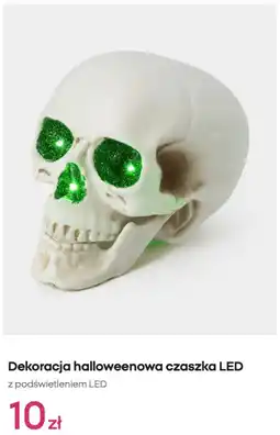 Pepco Dekoracja halloweenowa czaszka LED oferta