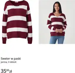 KiK Sweter w paski Janina, V-dekolt oferta