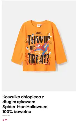 Pepco Koszulka chłopięca z długim rękawem Spider-Man Halloween 100% bawełna oferta