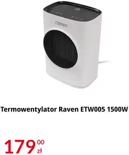 RTV EURO AGD Termowentylator Raven ETW005 1500W oferta