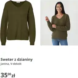 KiK Sweter z dzianiny Janina, V-dekolt oferta