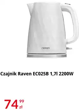 RTV EURO AGD Czajnik Raven EC025B 1,7l 2200W oferta